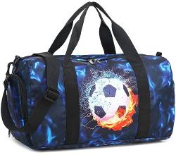 LEDAOU Sporttasche Kinder Schwimmtasche Jungen Damen mit Schuhfach und Nassfach Badetasche Teenager Kleine Reisetasche Fitnesstasche Sports Outdoor von LEDAOU