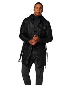 LEDERJACKE Herren Parka Jenkins - Premium Lamm Leder (Echtleder) von LEDERJACKE