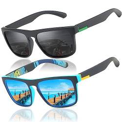 LEDING&BEST Sonnenbrille für Herren Damen Polarisierte/Radfahren Golfen Fahren Angeln Klettern Vintage-Brille Outdoor-Sportarten Strand Sonnenbrillen von LEDING&BEST