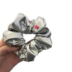 Cool Girls Y2K Star Hair Scrunchy Damen Haarknoten Haarteile Haargummis Weiblicher Kopfschmuck Teen Girl Haarstyling Tool Star Hair Accessoire Elastisches Haarband von LEEINTO