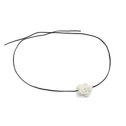 LEEINTO Bauchkette Elegante Rose Blume Taille Bauchgürtel Kette Frauen Sommer Verstellbares Seil Körperschmuck Ehezubehör von LEEINTO