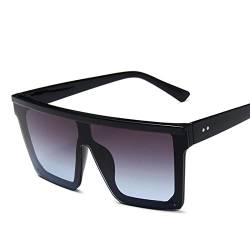 LEEINTO Übergroße Quadratische Sonnenbrille Rechteckige Sonnenbrille Polarisierte Fahrradbrille Blendfreie Leichte Tragbare Sonnenbrille Schwarze Rechteckige Sonnenbrille von LEEINTO