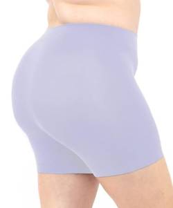 LEELA LAB Shorts Damen Große Größen, Kurze Hosen weiche Mikrofaser, mit nahtlosen Technologie - Made in Italy (Lilac, L/XL) von LEELA LAB