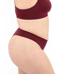 LEELA LAB String Tanga Damen Große Größen aus weicher Mikrofaser, Bequem und Atmungsaktiv, mit Nahtloser Technologie - Made in Italy (Bordeaux, XXL) von LEELA LAB