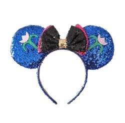 Glitzernde Maus-Ohren-Stirnband, Pailletten, für Party, Prinzessinnen-Dekoration, Cosplay-Kostüm von LEEMASING
