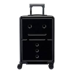 LEFEDA Tragbar Minimalistischer Gepäckkoffer, erweiterbar (nur 20/24/28 Zoll), PC-Trolley mit TSA-Schloss, für Geschäftsreise-Gepäckbox von LEFEDA