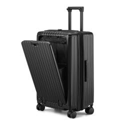 LEFEDA Tragbar Retro-Universal-Radgepäck-Koffer, offener Multifunktions-26-Zoll-PC-Trolley, TSA-Schloss, zum Tragen von Geschäftsreise-Gepäckbox von LEFEDA