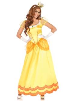 LEG AVENUE 85559 2 teilig Set Sonnenblumen Prinzessin, Damen Karneval Kostüm Fasching, M, Gelb/Orange von LEG AVENUE