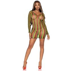 LEG AVENUE Damen Rasta net Negligé, Multicolor, One Size von LEG AVENUE