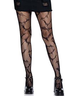 LEG AVENUE Women's Bat Net Tights Costume Hosiery, schwarz, Einheitsgröße von LEG AVENUE