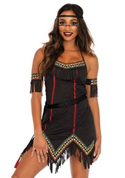 Leg Avenue Damen Tiger Lily Indian Erwachsenenkostüme, Black, M von LEG AVENUE