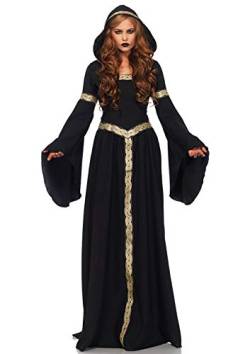 LegAvenue 85531 Pagen Witch Halloween Costume Kostüme, Black, Gold, S/M von LEG AVENUE