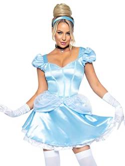Scala Damen Storybook Cinderella Erwachsenenkostüme, Blue, Silver, L von LEG AVENUE