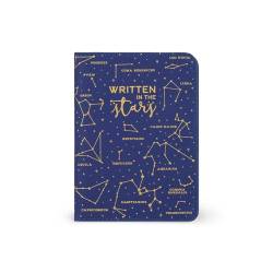 Legami - Blauer Reisepasshalter, Passport Holder Brieftasche für Reisen, Reisepasshülle, 1 Passtasche, 4 Kartenfächer, RFID-Schutz, 10,5 x 14 x 1 cm, Theme Stars, blau, S, Casual von LEGAMI