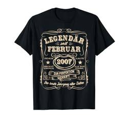 Legenden Februar 2007 Geboren Jahrgang 2007 Geburtstag T-Shirt von LEGENDEN BAUJAHR 1930 - 2004 GEBURTSTAGSGESCHENKE