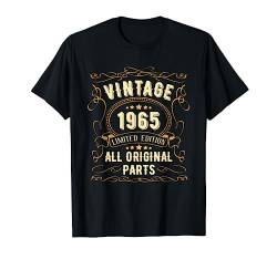 Vintage Geboren 1965 Geburtstag Mann Frau Jahrgang 1965 T-Shirt von LEGENDEN BAUJAHR 1930 - 2004 GEBURTSTAGSGESCHENKE