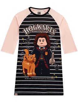 LEGO Harry Potter Mädchen Hogwarts Hermine Nachthemden mit Langen Ärmeln Rosa 116 von LEGO