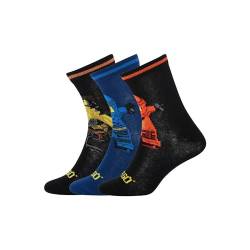 LEGO Jungen LWALEX 725-3-PACK Socks, Black, 27 von LEGO