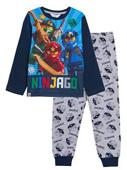 LEGO Jungen Ninjago Pyjama Kinder Ganzkörper-Pyjama-Set T-Shirt + Lounge-Hosen-Set von LEGO