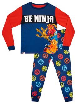 LEGO Ninjago Schlafanzug | Langarm Schlafanzug Sets | Ninjago Kleidung Jungen | Blau | 116 von LEGO