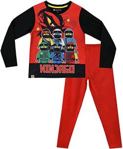 LEGO Ninjago Schlafanzug Pyjama Jungen (Rot, 110) von LEGO