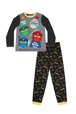 Lego Ninjago Long Pyjama Set für Jungen, Schwarz , 7-8 Jahre von LEGO