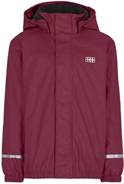 Lego Wear Mädchen Lwjipe 708 - foret regnjakke Regenjacke, Bordeaux, 122 EU von LEGO