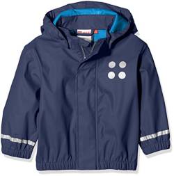 Lego Wear Regenjacke für Jungen, Blau (Dark Navy 589), 86 von LEGO