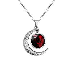 LEJAHAO 12 Sternzeichen Jungfrau Kette Damen Herren mit Charms Anhänger Sternbilder Mond Stern Rapper Luna Modeschmuck Halskette Simple Hip Hop Medallion Zodia Necklace Ketten für Männer Jungen Women von LEJAHAO