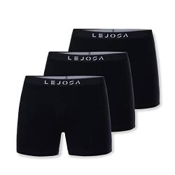 LEJOSA Boxershorts Herren Baumwolle (3er Pack) Herren Unterhosen Ohne Kratzenden Zettel (XL) von LEJOSA