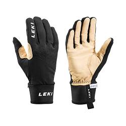 LEKI Nordic Race Premium Beige-Schwarz, Gore-Tex Fingerhandschuh, Größe 10.5 - Farbe Schwarz - Sand von LEKI