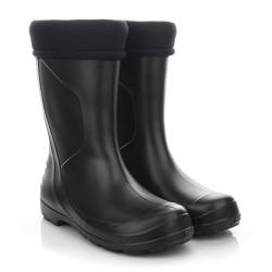 LEMIGO Damen Sehr Leichte Regenstiefel aus EVA-Schaumstoff mit Futter DAKOTA 36-42 EU (Schwarz, EU Schuhgrößensystem, Erwachsene, Numerisch, M, 36) von LEMIGO