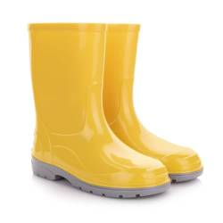 LEMIGO Unisex Kinder Gummistiefel Regenstiefel Regenschuhe OLI 20-35 EU (Gelb, EU Schuhgrößensystem, Grundschulkind, Numerisch, M, 30) von LEMIGO