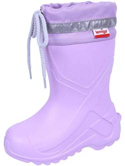 LEMIGO federleichte EVA Jungen Mädchen Gummistiefel mit Stulpe Camp (rosa, 30/31) von LEMIGO