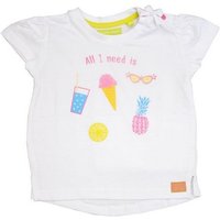 LEMON BERET T-Shirt Lemon Beret Baby T-Shirt "All I need is" in weiß aus reiner Baumwolle, mit Frontprint von LEMON BERET