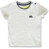 LEMON BERET T-Shirt Lemon Beret Baby T-Shirt "Traktor" Patch in grau aus reiner Baumwolle von LEMON BERET