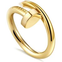 LENBEST Goldring Damen Premium Ring, Fashion Titanium und Stahl Spike Ring (1-tlg), farbecht mit Schmuckschatulle,kostenloser Versand von LENBEST