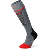 LENZ HEAT 5.1 SLIM FIT Socken 2024 grey/red - 42-44 von LENZ