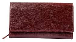 LEONARDI VERRELLI Damen-Geldbörse Leder RFID Querformat 10,3 x 19 cm 3000435 (Bordeaux) von LEONARDO VERRELLI