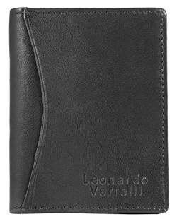 LEONARDO VERRELLI Unisex-Kartenetui Leder 9,8x7,5x1,0 cm 3020034 (schwarz) von LEONARDO VERRELLI