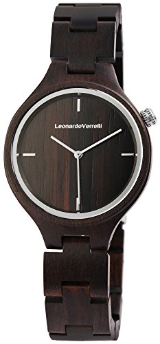 Leonardo Verrelli - Damen Holz Armbanduhr Analoganzeige Quarzwerk 1800132 von LEONARDO VERRELLI