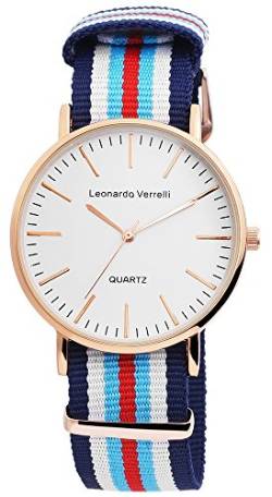 Leonardo Verrelli Unisex Uhr Armbanduhr mit Textilarmband von LEONARDO VERRELLI