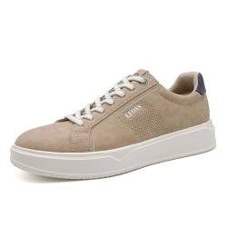 LEOSS ORIGINAL Herren-Sneaker mit Schnürung, atmungsaktiv und lässig, beige, 42 EU von LEOSS ORIGINAL