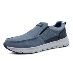 LEOSS ORIGINAL Lässige, atmungsaktive Herren-Sneakers mit Gummibändern, marineblau, 42 EU von LEOSS ORIGINAL