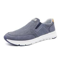 LEOSS ORIGINAL Lässige Sneakers mit atmungsaktiven Gummibändern für Herren, marineblau, 42 EU von LEOSS ORIGINAL