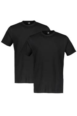LERROS Herren Doppelpack Rundhalsausschnitt T-Shirt, Schwarz, XL EU von LERROS