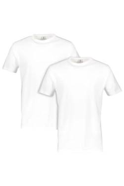 LERROS Herren Doppelpack Rundhalsausschnitt T-Shirt, Weiß, L EU von LERROS