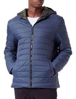 LERROS Herren Kapuzensteppjacke Steppjacke, Blau, XL Kurz EU von LERROS