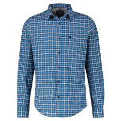 LERROS - Herren Langarmhemd Flanellhemd Regular FIT (23O1058), Größe:M, Farbe:Vivid Blue (449) von LERROS