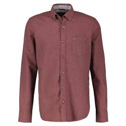 LERROS - Herren Langarmhemd Regular fit Mikrokaro (23O1156), Größe:L, Farbe:Ruby Red (360) von LERROS